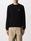 Belstaff Cotton Sweatshirt With Logo In Black