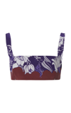 Valentino Floral-print Silk Crepe De Chine Bralette In Multi
