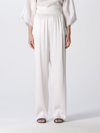 Giorgio Armani Wide Silk Pants In White