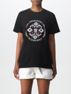 Ermanno Scervino Cotton T-shirt With Print In Black