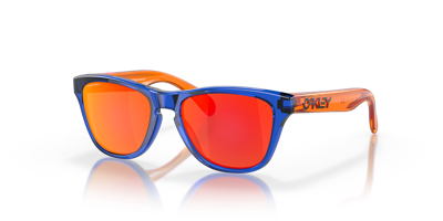 Oakley Unisex Frogskins Xxs Sunglasses In Crystal Blue Prizm Ruby In Multi