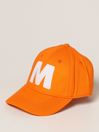 Marni Kids' Embroidered-logo Baseball Cap In Orange