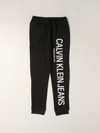 Calvin Klein Logo-print Track Pants In Black