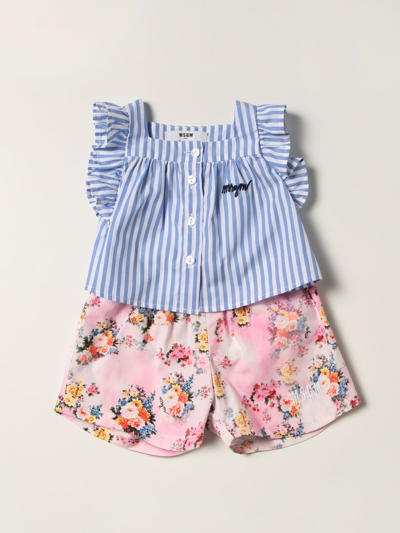 Msgm Babies' 连体衣  Kids 儿童 颜色 印花/多色 In Multicolor