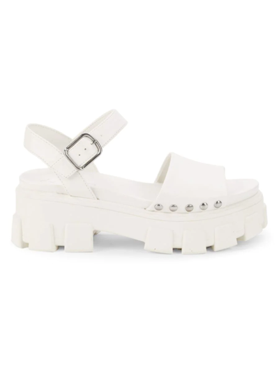 Circus By Sam Edelman Genevieve Womens Ankle Strp Open Toe Wedge Sandals In White