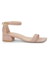 Stuart Weitzman Nudist June Leather Sandals In Dolce