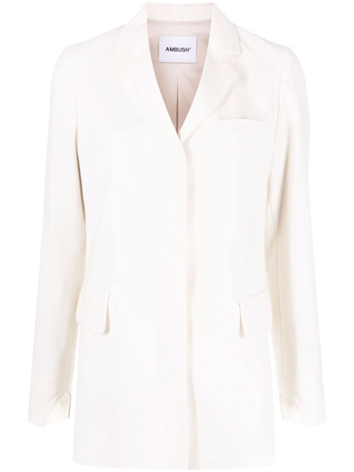 Ambush Tailored Single-breasted Blazer In Neutrals