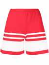 Boutique Moschino "sailor Mood" Shorts In Rot