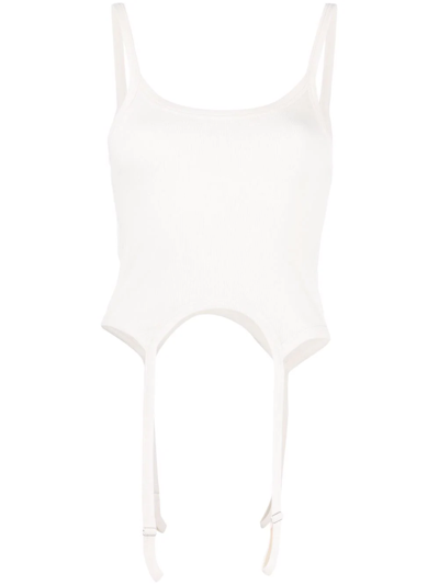 Heron Preston Cotton Jersey Tank Top In 0100 White No Color