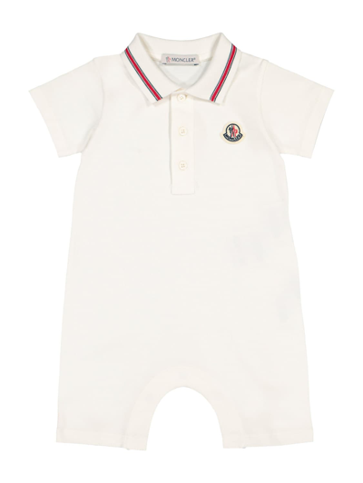 Moncler Babies' Kids Overall For Boys In White