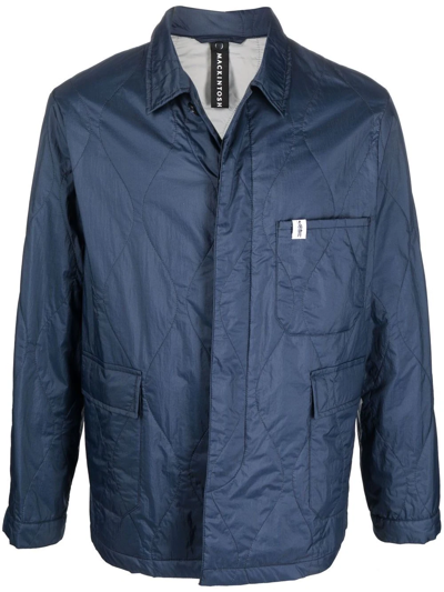 Mackintosh Chore Quilted Jacket In Navy
