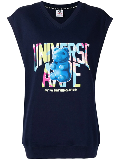 Aape By A Bathing Ape Universe Aape 无袖t恤 In Blue