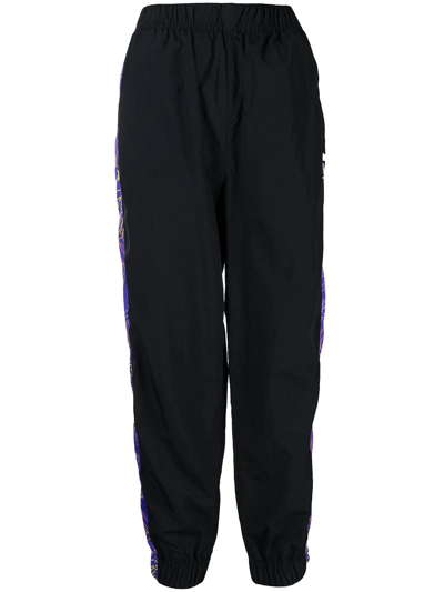 Aape By A Bathing Ape Side-stripe Tapered Joggers In Black