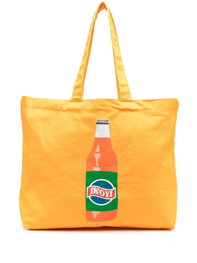 Vans X Dobale Forever Sunny-print Tote Bag In Yellow