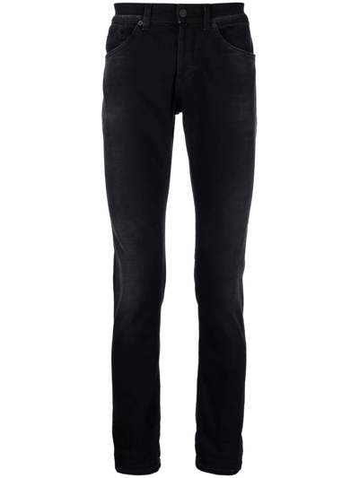Dondup Slim-cut Denim Jeans In Black