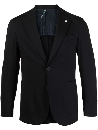 LUIGI BIANCHI MANTOVA FITTED SINGLE-BREASTED BLAZER 