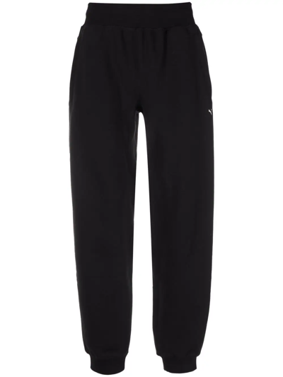 Puma Cotton Track Trousers In Schwarz