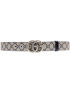 Gucci Gg Marmont Reversible Belt In Blue