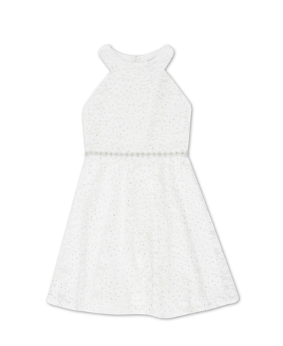 Speechless Toddler Girls Glitter Dot Dress In Ivory