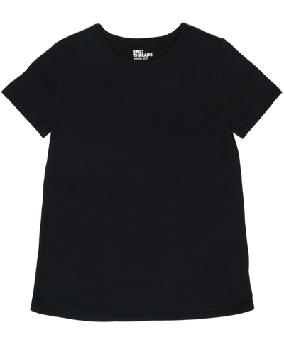 Epic Threads Kids' Toddler & Little Girls Basic T-shirt, Created For Macy's In Black