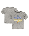 Nike Toddler Girls And Boys  Heather Gray Los Angeles Rams Super Bowl Lvi Champions Locker Room Troph In Heathered Gray
