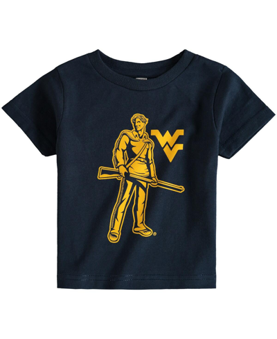 Two Feet Ahead Babies' Toddler Unisex Navy West Virginia Mountaineers Big Logo T-shirt