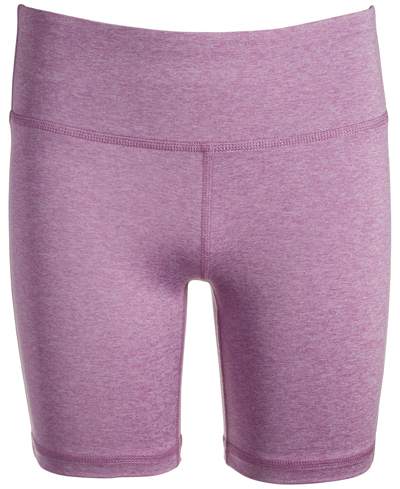 Id Ideology Babies' Big Girls Core Biker Short, Created For Macy's In Violet Tulle