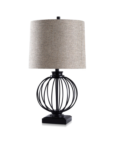 Stylecraft Audrey Metal Ball Cage Table Lamp In Brown