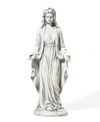 Glitzhome St. Francis Garden Statue Feeds Animals In Sand