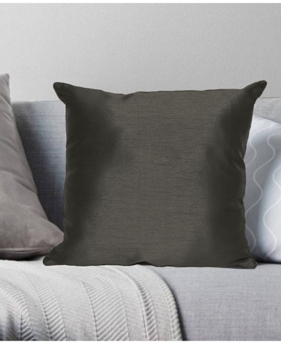 Universal Home Fashions Decorative Pillow, 18" X 18" In Dark Gray
