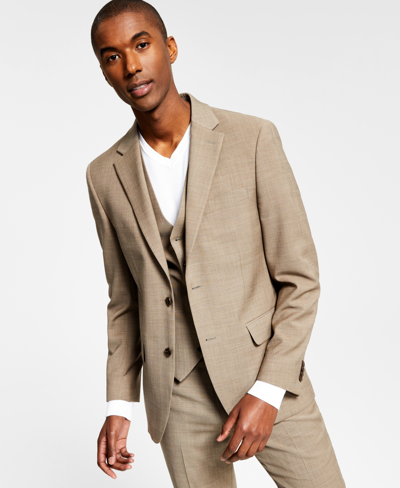 Tommy Hilfiger Men's Modern-fit Wool Th-flex Stretch Suit Jacket In Tan