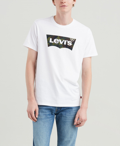 Levi's Men's Classic Fit Housemark Graphic T-shirt In White
