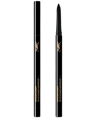 Saint Laurent Crushliner Waterproof Stylo Eyeliner In Noir Intense