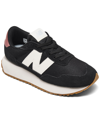 New Balance Women's 237 Casual Sneakers From Finish Line In Black/white/red