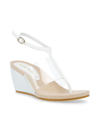 Shop Anne Klein Women's Ikari Wedge Sandals In White