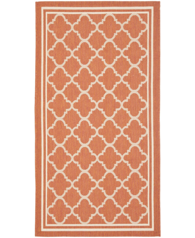 Safavieh Courtyard Cy6918 Terracotta And Bone 2'7" X 5' Sisal Weave Outdoor Area Rug In Red