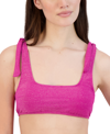 Bcbgeneration Startdust Shoulder Tie Bikini Top Bottoms Women's Swimsuit In Berry Stardust