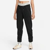 Nike Women's Sportswear Icon Clash Fleece Jogger Pants In Black/dark Grey Heather/sail/dark Smoke Grey