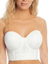 Parfait Elissa Longline Strapless Bra In Pearl White