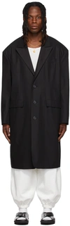 Shop Lu'u Dan Ssense Exclusive Black 90's Tailored Coat