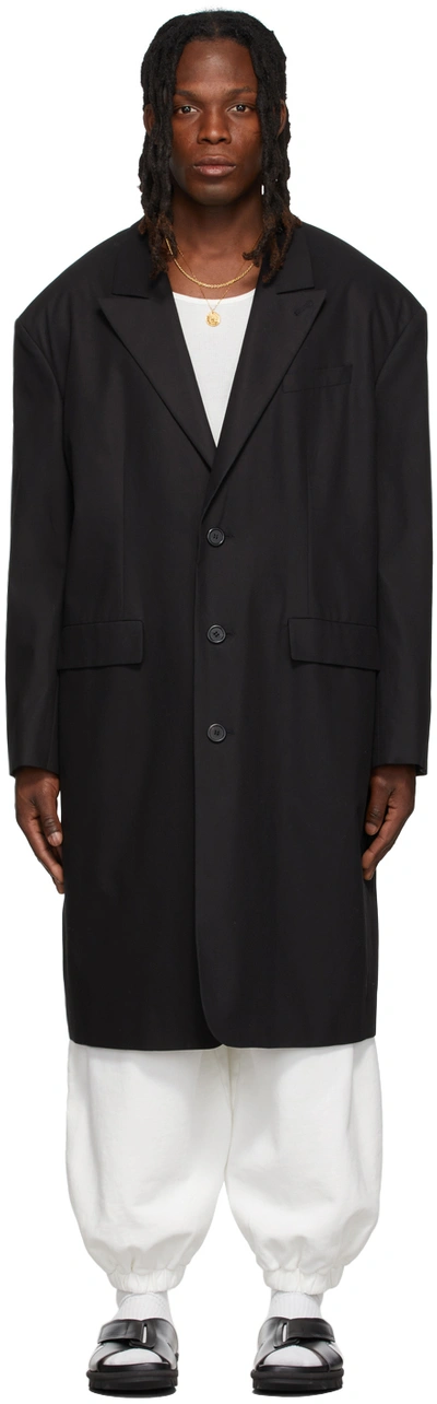 LU'U DAN コート Lu'u Dan Ssense Exclusive Black 90's Tailored Coat | ModeSens