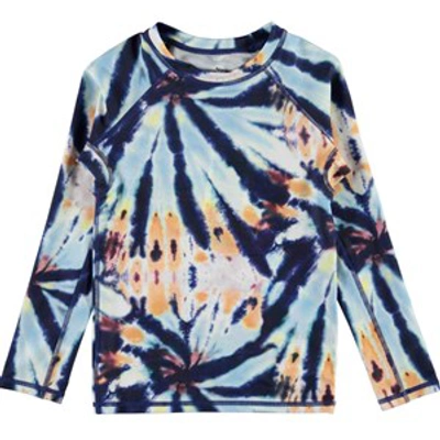 Molo Kids' Summer Neptune Rash Guard In Blue