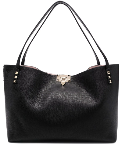 Valentino Garavani Rockstud-embellishment Tote Bag In Black