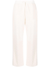 Ambush Monogram-pattern Terrycloth Wide-leg Trousers In Neutrals