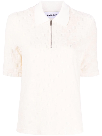 Ambush Women's  Beige Cotton Polo Shirt