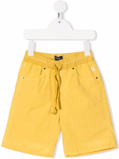 Il Gufo Kids' Drawstring-waist Shorts In Yellow