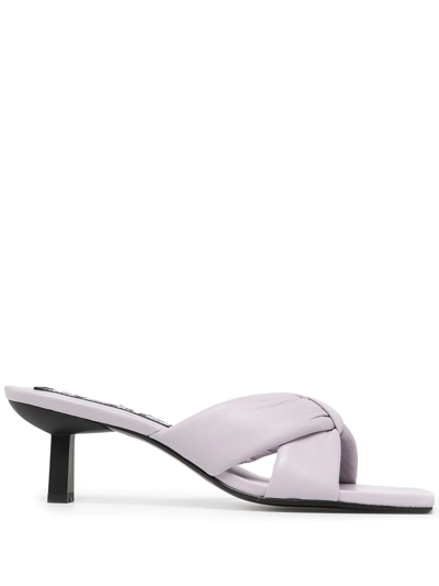 Senso Wonda 50mm Cross-strap Mules In Purple