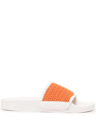 Senso Esme Knit-strap Sandals In Orange