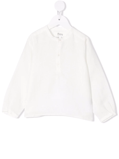 Bonpoint Babies' Long-sleeve Tunic Top In White