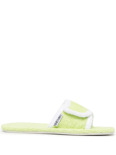 Senso Iris Towelling Sandals In Green